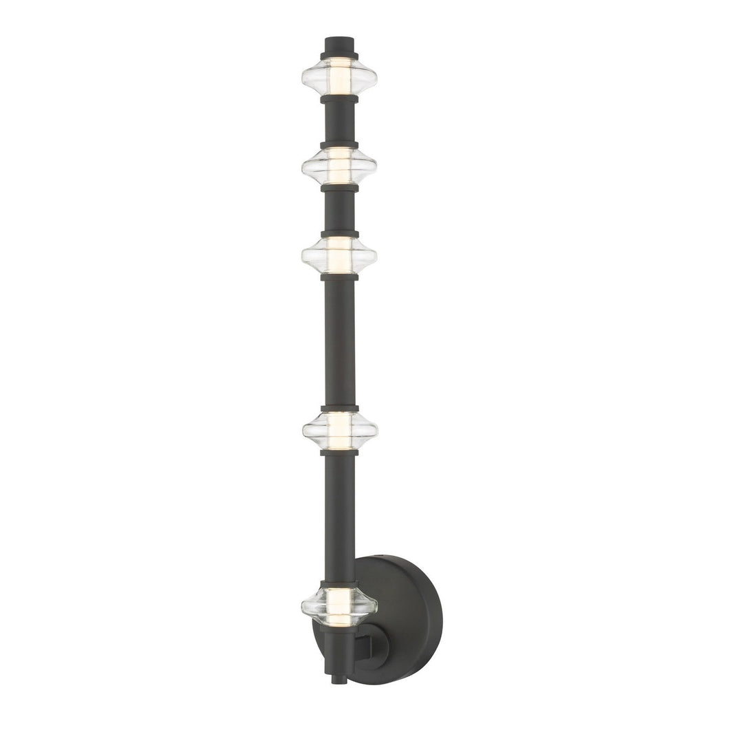 Pearl LED Wall Sconce in Dark Matte Black Minka-Lavery
