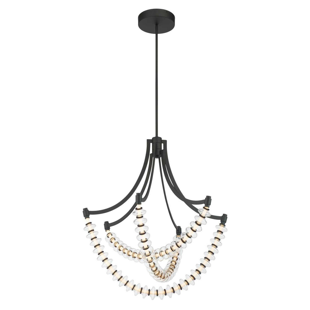 Pearl LED Chandelier in Dark Matte Black Minka-Lavery