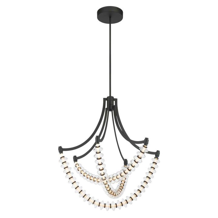Pearl LED Chandelier in Dark Matte Black Minka-Lavery