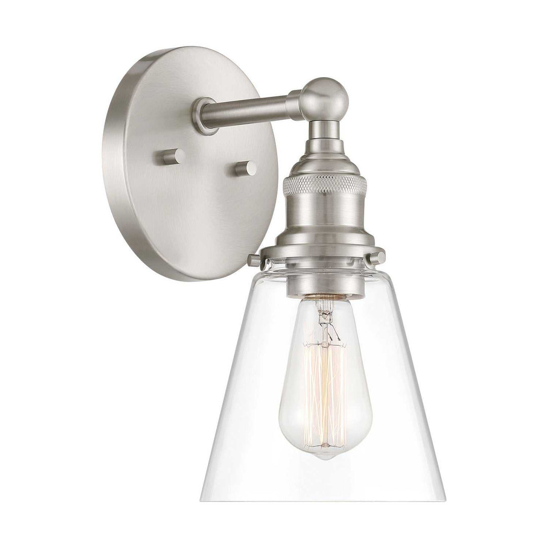 Barwell One Light Bath Sconce in Brushed Nickel Minka-Lavery