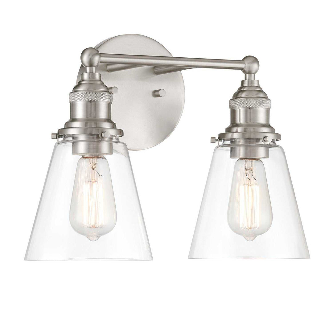 Barwell Two Light Vanity in Brushed Nickel Minka-Lavery