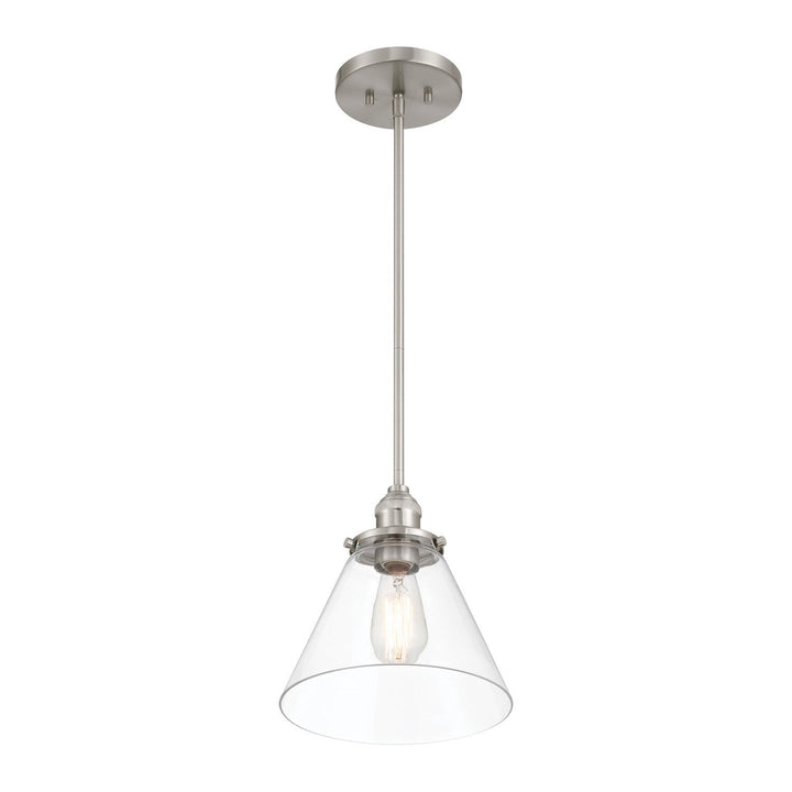 Barwell One Light Mini Pendant in Brushed Nickel Minka-Lavery