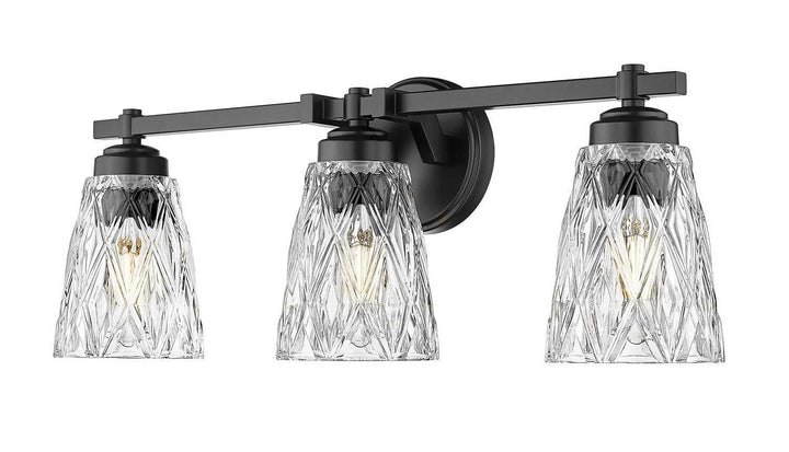 Z-Lite Canada - 1960-3V-MB - Three Light Vanity - Andree - Matte Black