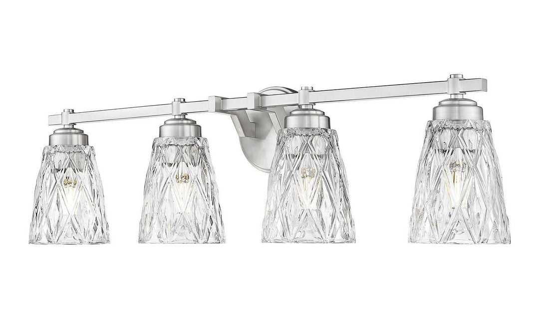 Z-Lite Canada - 1960-4V-BN - Four Light Vanity - Andree - Brushed Nickel