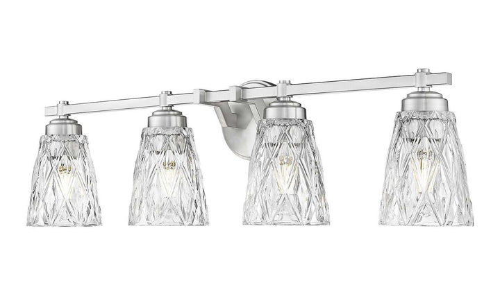 Z-Lite Canada - 1960-4V-BN - Four Light Vanity - Andree - Brushed Nickel