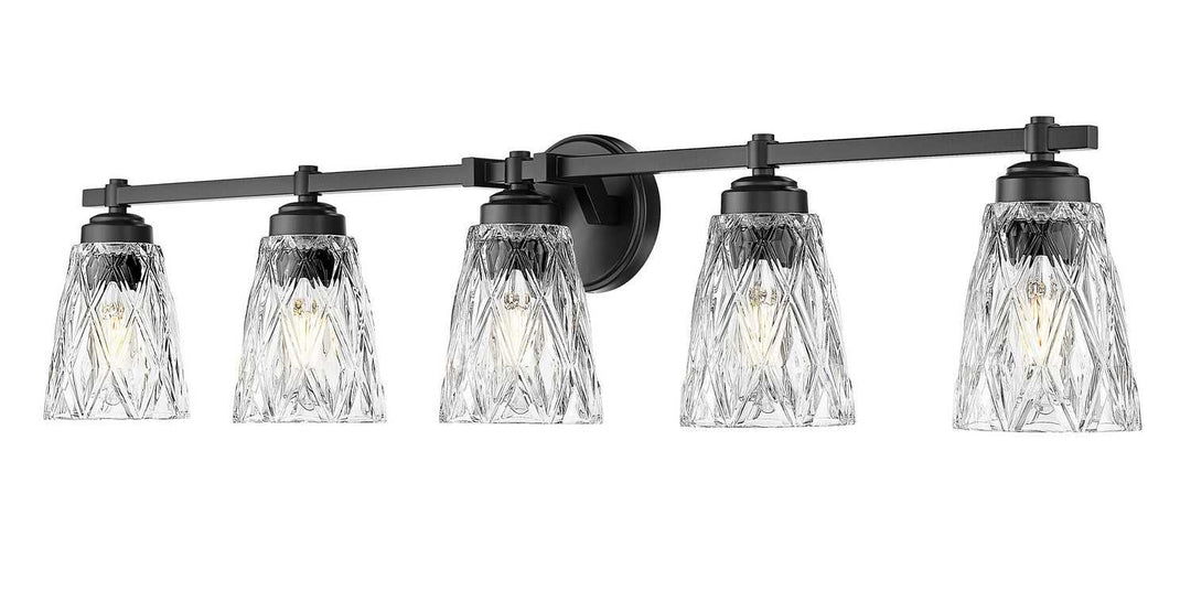 Z-Lite Canada - 1960-5V-MB - Five Light Vanity - Andree - Matte Black