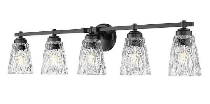 Z-Lite Canada - 1960-5V-MB - Five Light Vanity - Andree - Matte Black