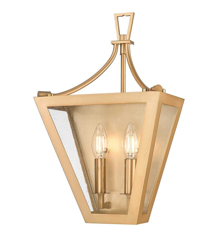 Montalcino Two Light Wall Sconce in Rubbed Brass Z-Lite Canada