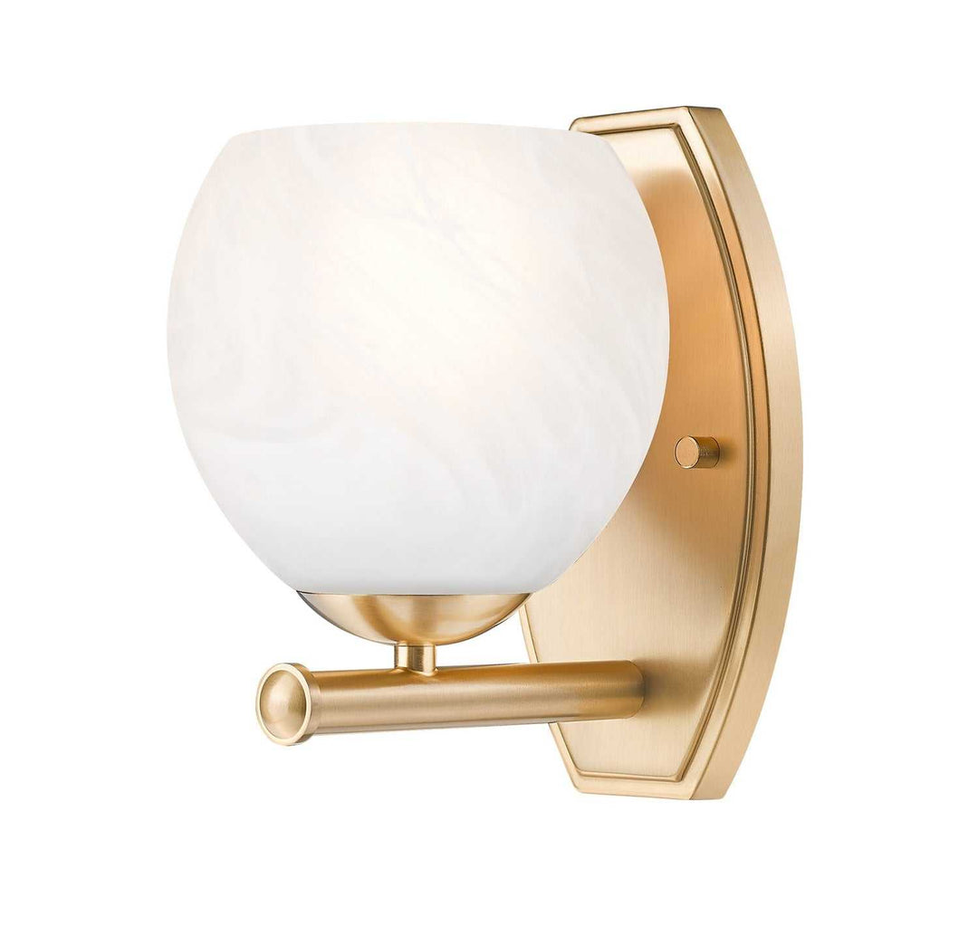 Colette One Light Wall Sconce in Modern Gold Z-Lite Canada