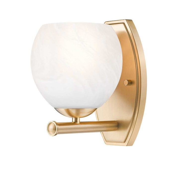 Colette One Light Wall Sconce in Modern Gold Z-Lite Canada