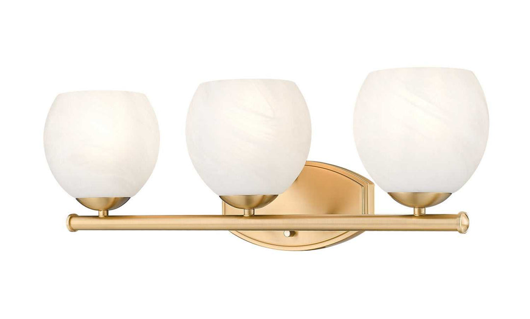 Colette Three Light Vanity in Modern Gold Z-Lite Canada