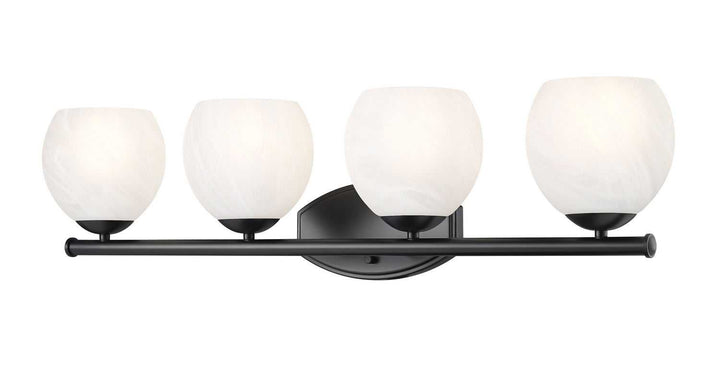 Colette Four Light Vanity in Matte Black Z-Lite Canada