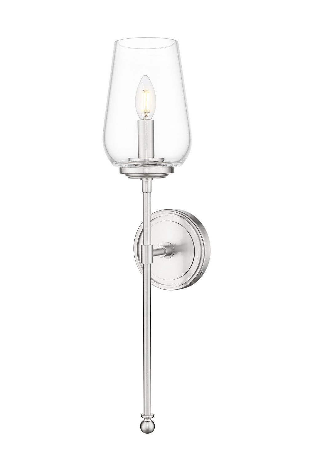 Dominique One Light Wall Sconce in Brushed Nickel Z-Lite Canada