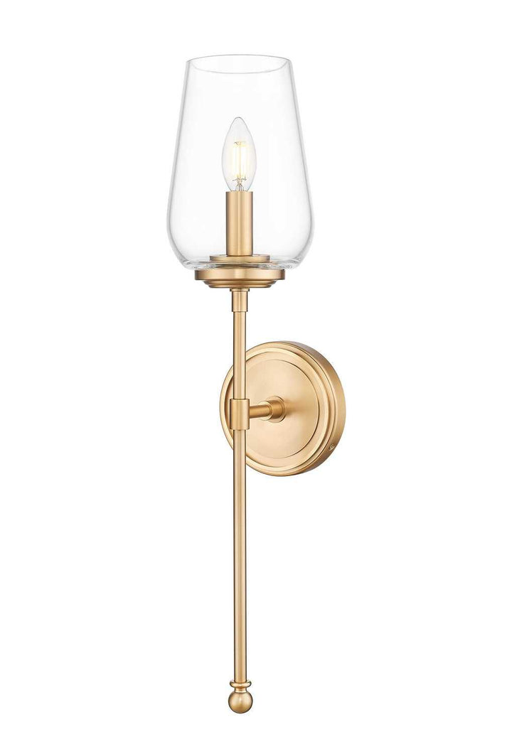Dominique One Light Wall Sconce in Modern Gold Z-Lite Canada