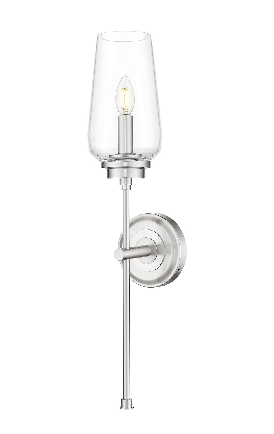 Clara One Light Wall Sconce in Brushed Nickel Z-Lite Canada