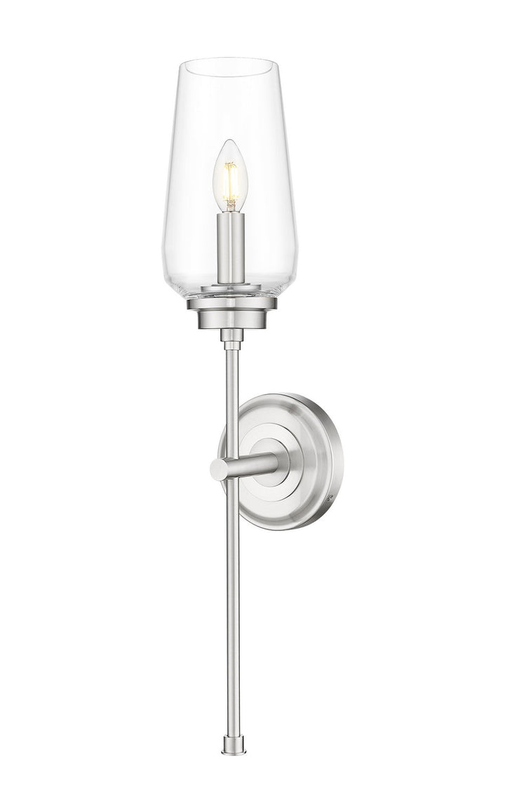 Clara One Light Wall Sconce in Brushed Nickel Z-Lite Canada