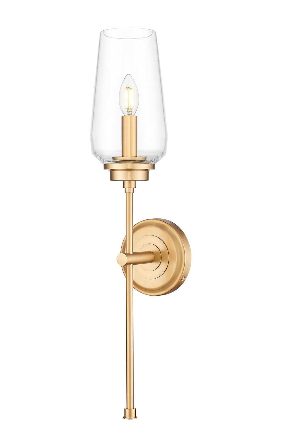 Clara One Light Wall Sconce in Modern Gold Z-Lite Canada
