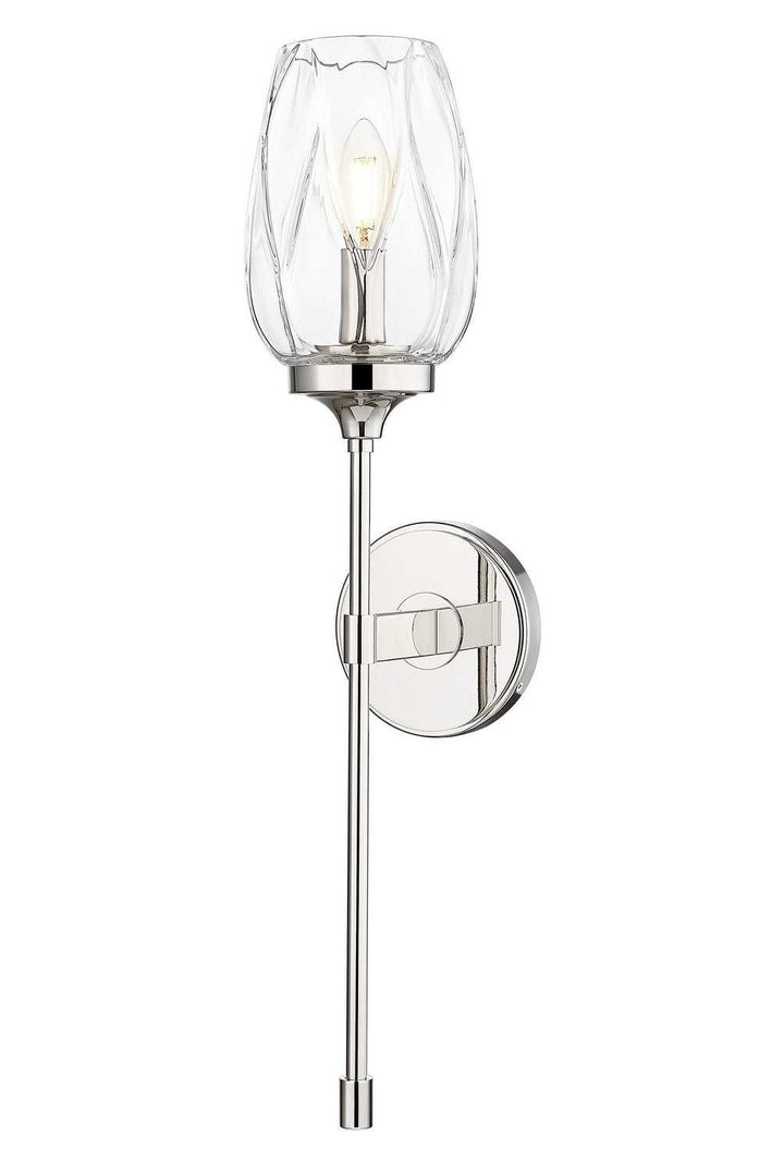 Cassian One Light Wall Sconce in Polished Nickel Z-Lite Canada