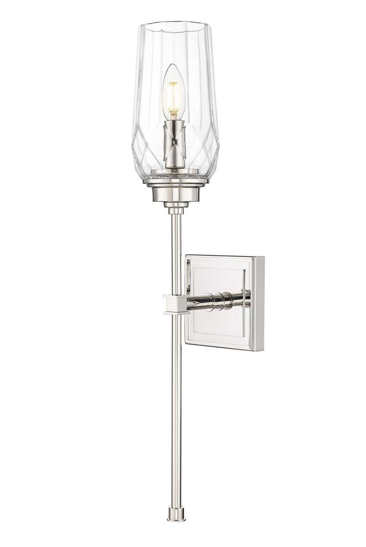 Cosmo One Light Wall Sconce in Polished Nickel Z-Lite Canada