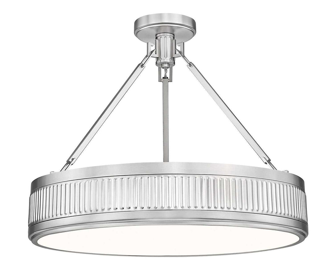 Quinn LED Semi Flush Mount in Satin Nickel Z-Lite Canada