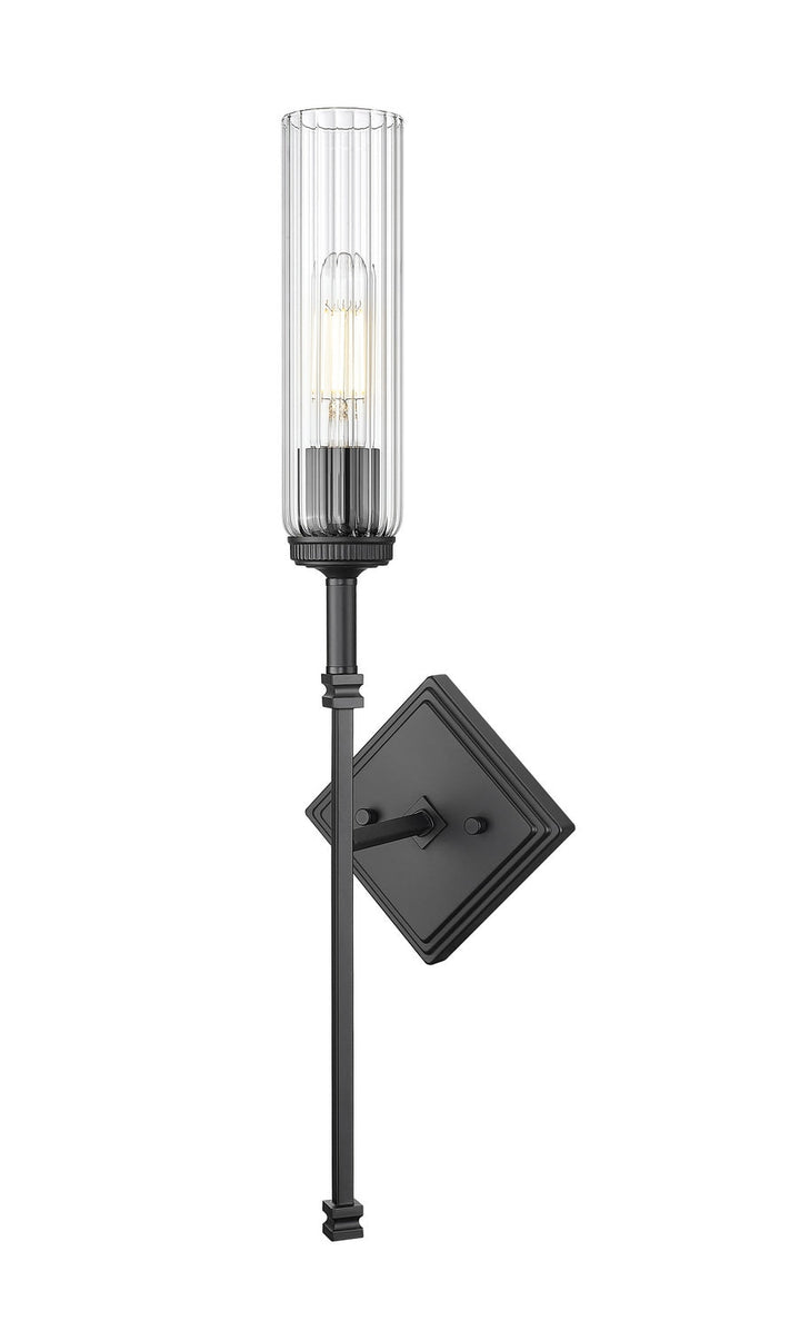 Esme One Light Wall Sconce in Matte Black Z-Lite Canada
