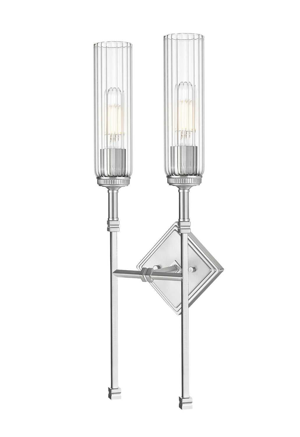 Esme Two Light Wall Sconce in Brushed Nickel Z-Lite Canada