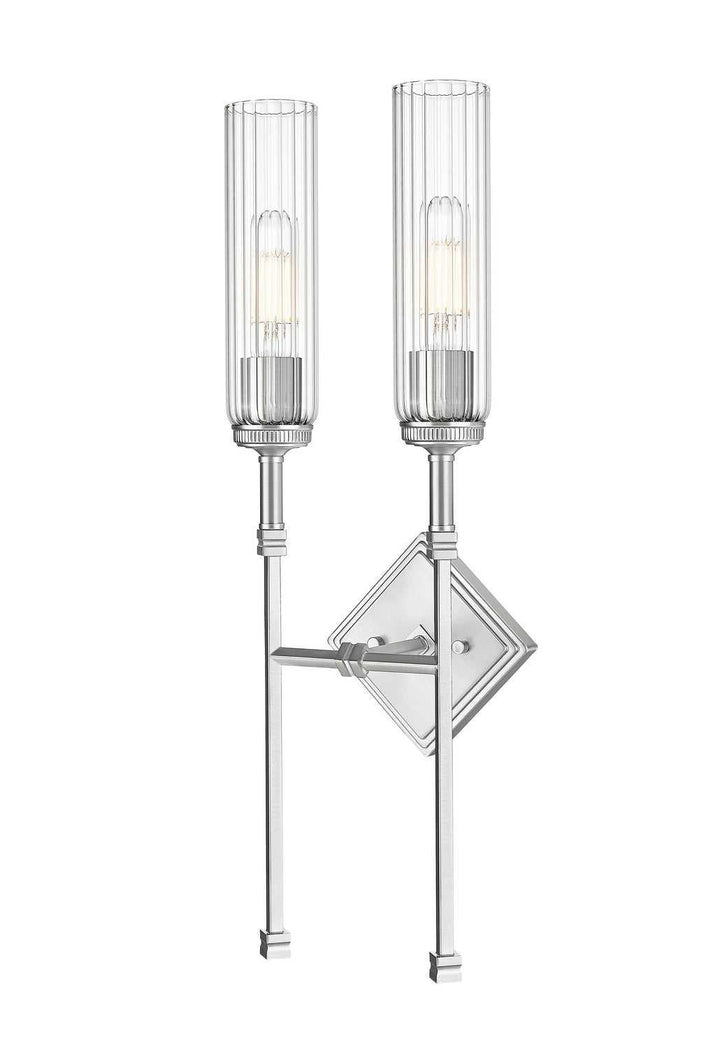 Esme Two Light Wall Sconce in Brushed Nickel Z-Lite Canada