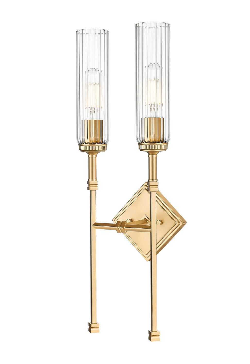 Esme Two Light Wall Sconce in Modern Gold Z-Lite Canada