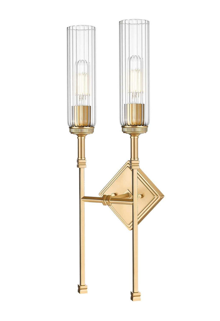 Esme Two Light Wall Sconce in Modern Gold Z-Lite Canada