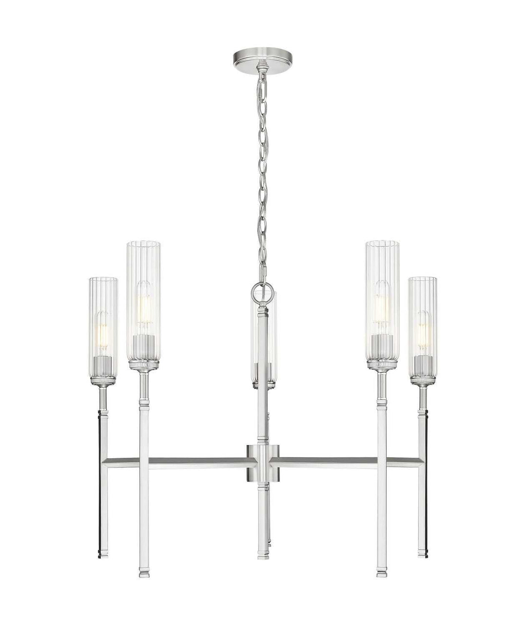 Esme Five Light Chandelier in Brushed Nickel Z-Lite Canada