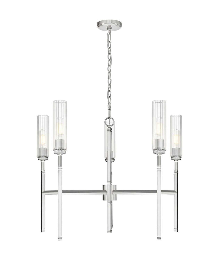 Esme Five Light Chandelier in Brushed Nickel Z-Lite Canada