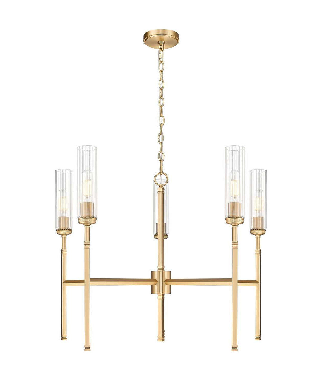 Esme Five Light Chandelier in Modern Gold Z-Lite Canada