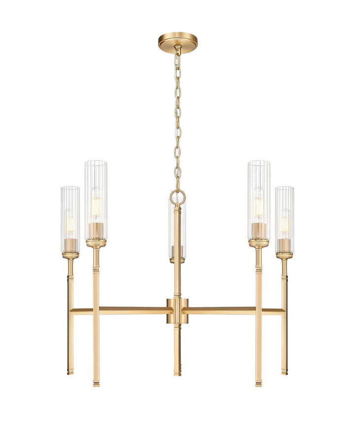 Esme Five Light Chandelier in Modern Gold Z-Lite Canada