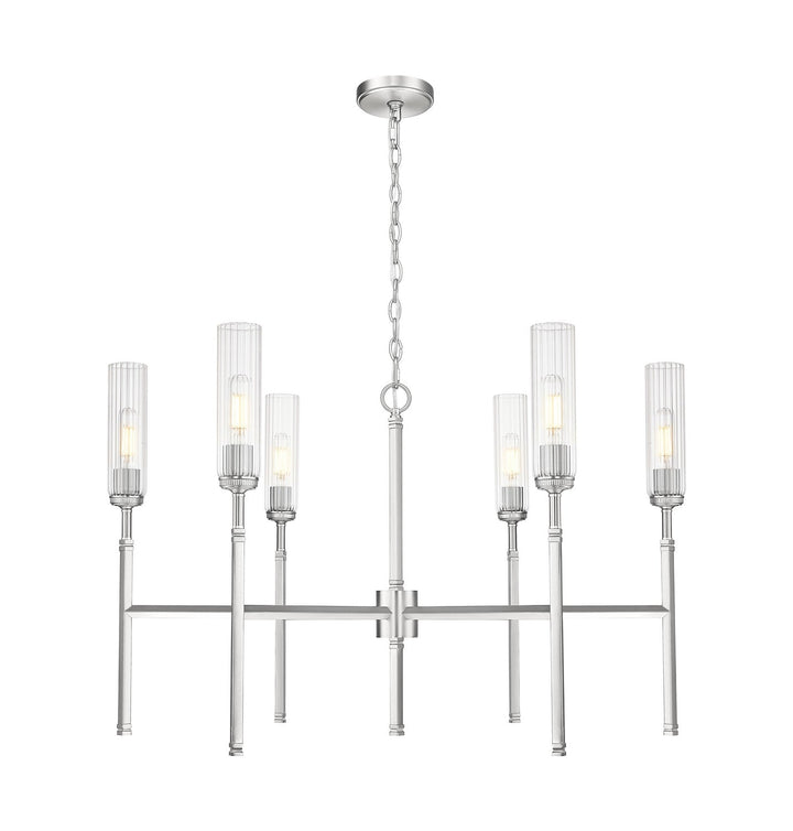 Esme Six Light Chandelier in Brushed Nickel Z-Lite Canada