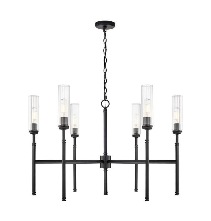 Esme Six Light Chandelier in Matte Black Z-Lite Canada