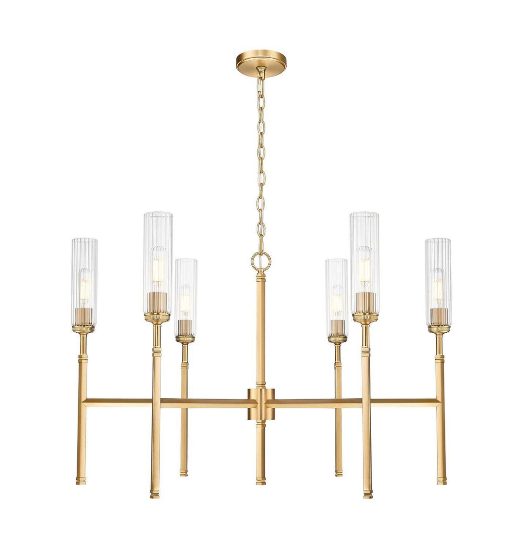 Esme Six Light Chandelier in Modern Gold Z-Lite Canada