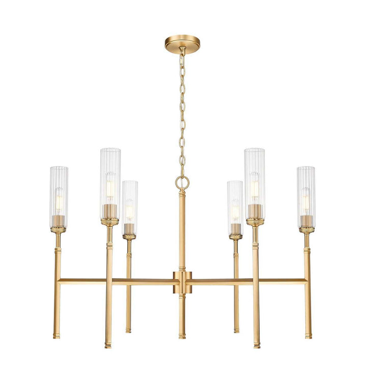Esme Six Light Chandelier in Modern Gold Z-Lite Canada