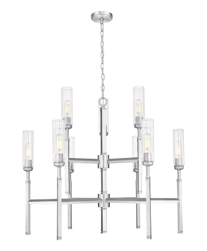 Esme Nine Light Chandelier in Brushed Nickel Z-Lite Canada