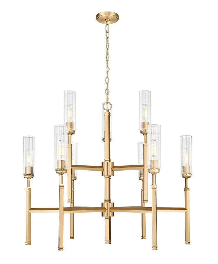 Esme Nine Light Chandelier in Modern Gold Z-Lite Canada