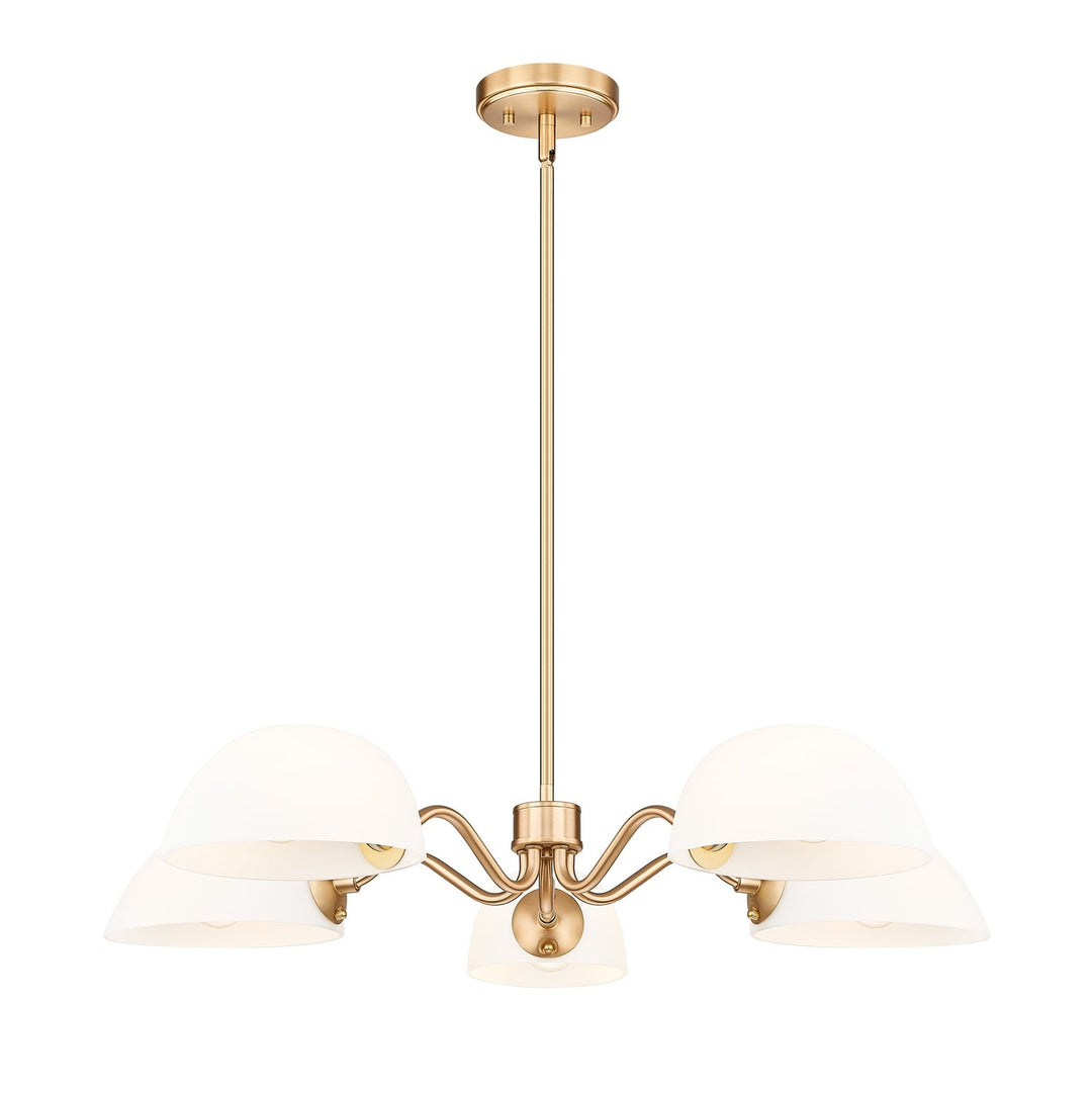 Breton Five Light Chandelier in Modern Gold Z-Lite Canada