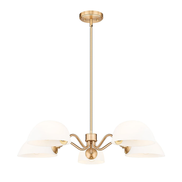 Breton Five Light Chandelier in Modern Gold Z-Lite Canada