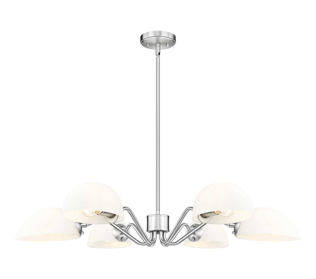 Breton Six Light Chandelier in Brushed Nickel Z-Lite Canada