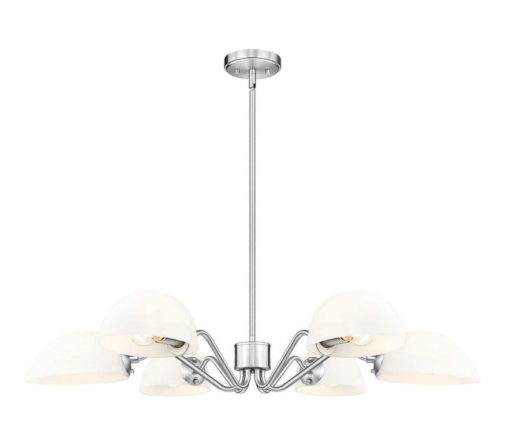Breton Six Light Chandelier in Brushed Nickel Z-Lite Canada