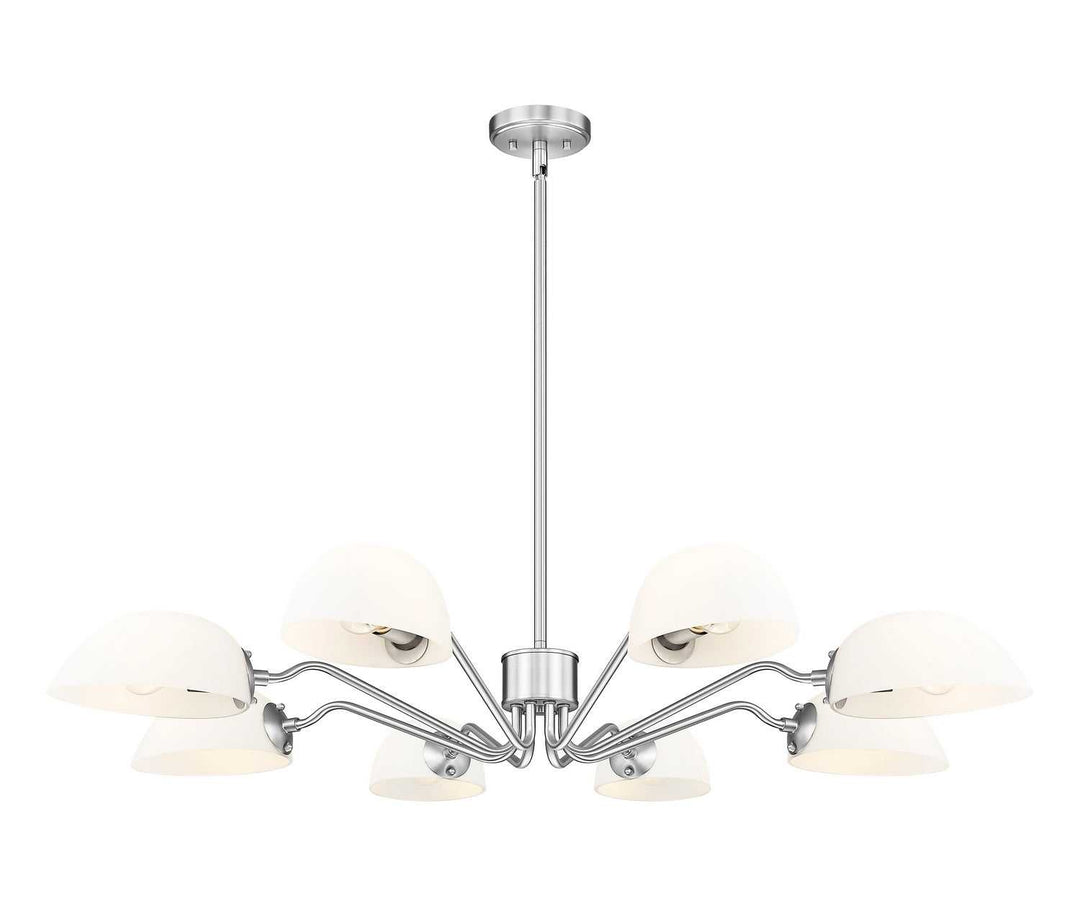 Breton Eight Light Chandelier in Brushed Nickel Z-Lite Canada