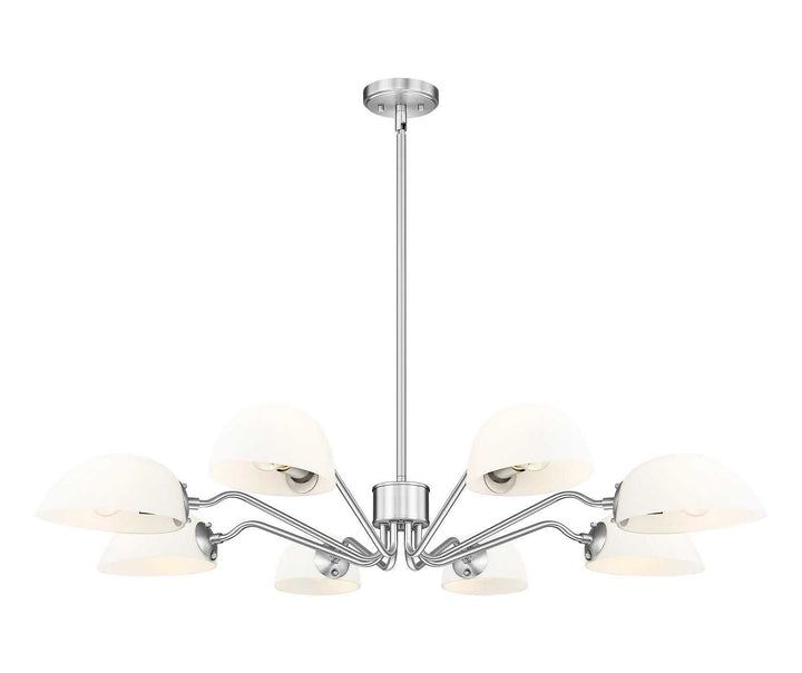 Breton Eight Light Chandelier in Brushed Nickel Z-Lite Canada