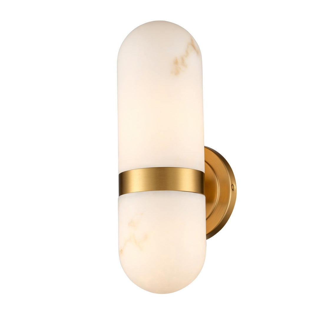 DVI Canada - DVP11801BR-BFA - Two Light Wall Sconce - Gelwa - Brass
