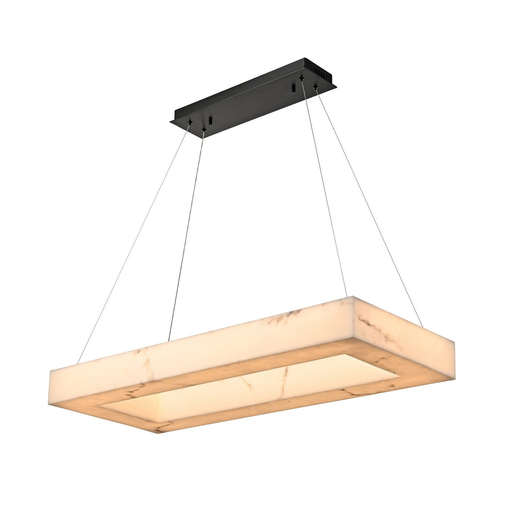 Topaz LED Linear Pendant in Ebony DVI Canada