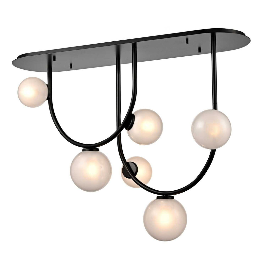 Escarpment Six Light Linear Pendant in Ebony DVI Canada