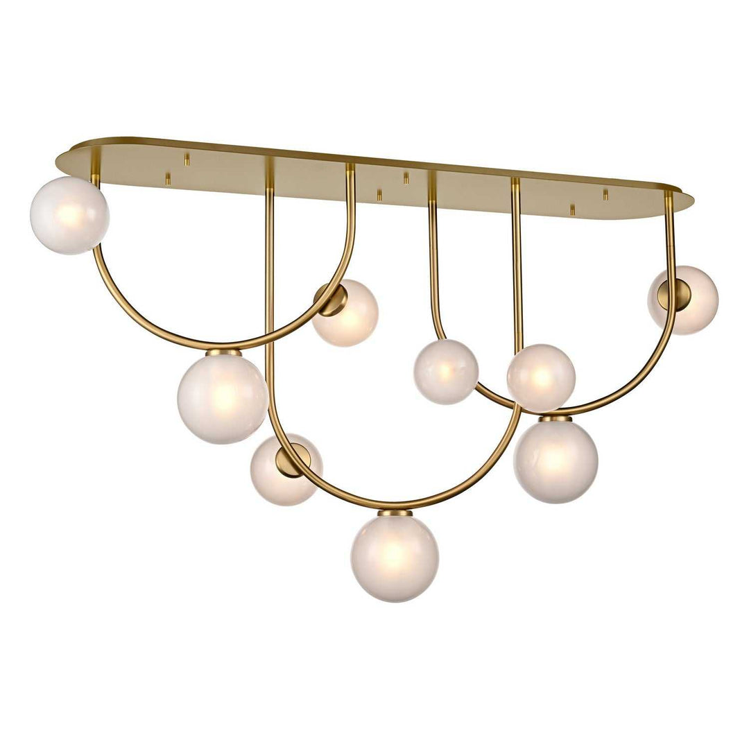 DVI Canada - DVP26404CPG-VICE - Nine Light Linear Pendant - Escarpment - Champagne Gold