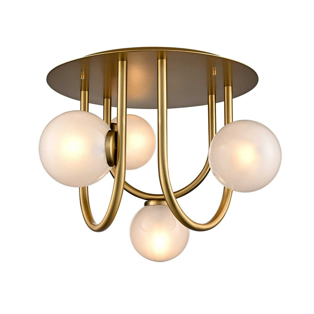 Escarpment Four Light Flushmount in Champagne Gold DVI Canada